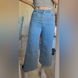Light Blue Wide leg Women's Jeans